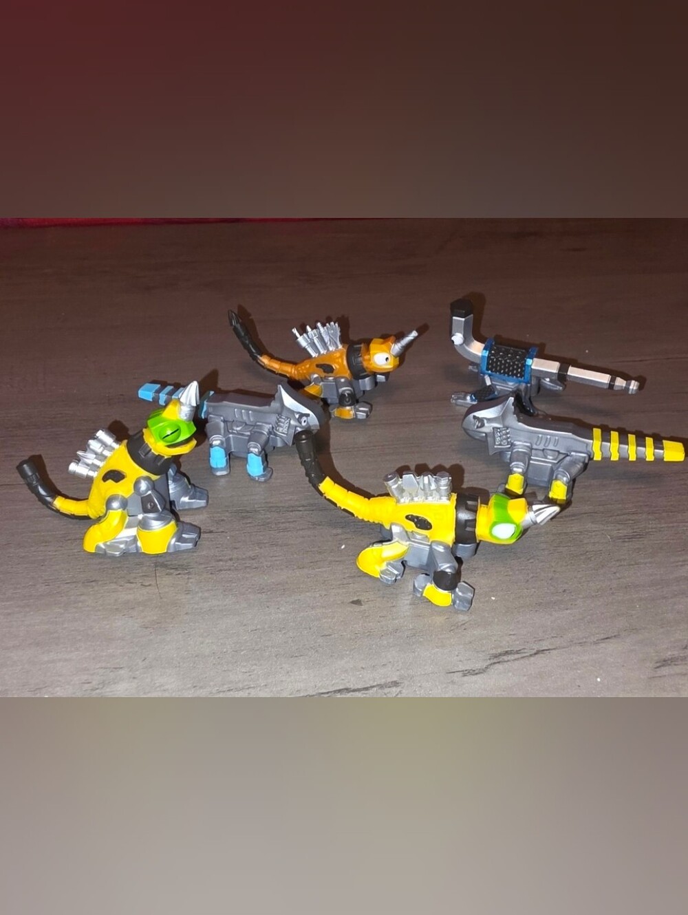 Lot 6 Mattel Dinotrux Reptool Dino Rollers Figures Toys Collectible